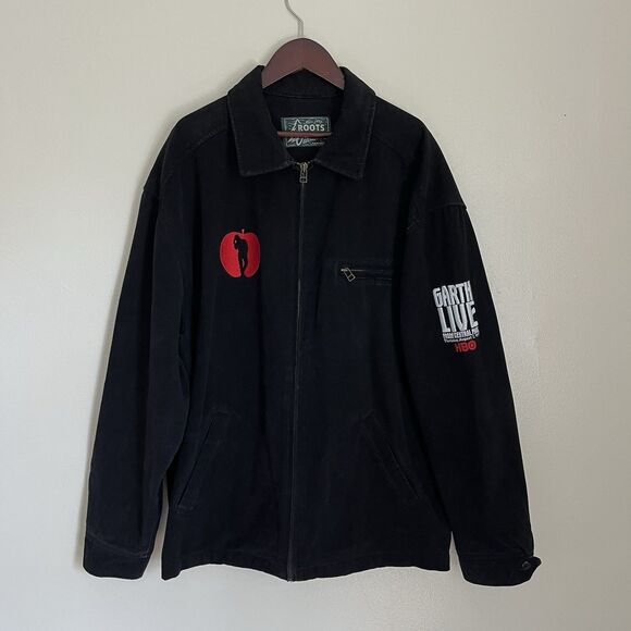 GARTH BROOKS Garthstock Live From Central Park 1997 Vtg Canvas Jacket RARE- Lrg - Picture 1 of 10